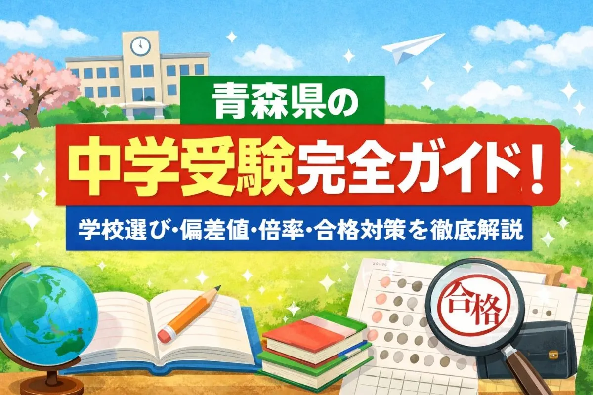 青森県の中学受験完全ガイド！学校選び・偏差値・倍率・合格対策を徹底解説