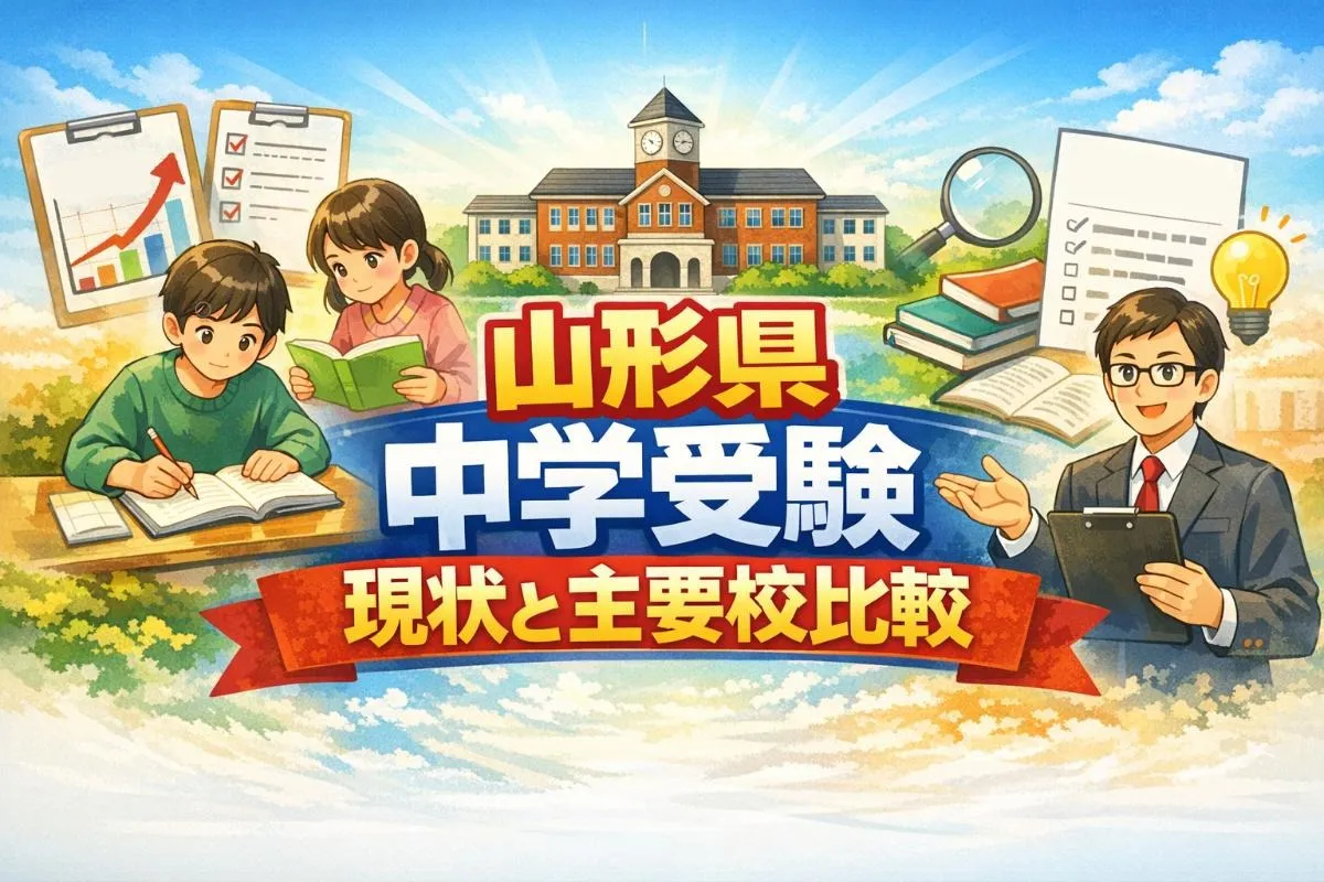 山形県の中学受験の現状と主要校比較ガイド｜偏差値や適性検査・学習法まで徹底解説