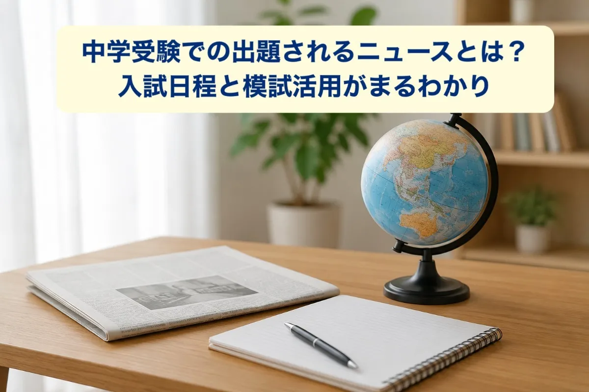 中学受験での出題されるニュースとは?入試日程と模試活用がまるわかり