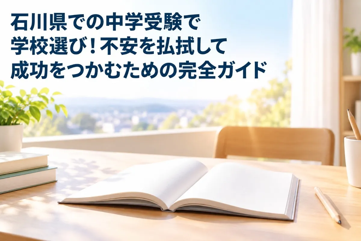 石川県での中学受験で学校選び！不安を払拭して成功をつかむための完全ガイド