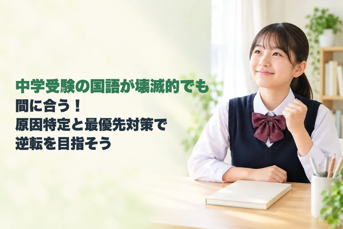 中学受験の国語が壊滅的でも間に合う!原因特定と最優先対策で逆転を目指そう