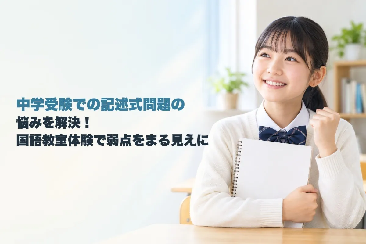 中学受験での記述式問題の悩みを解決!国語教室体験で弱点をまる見えに