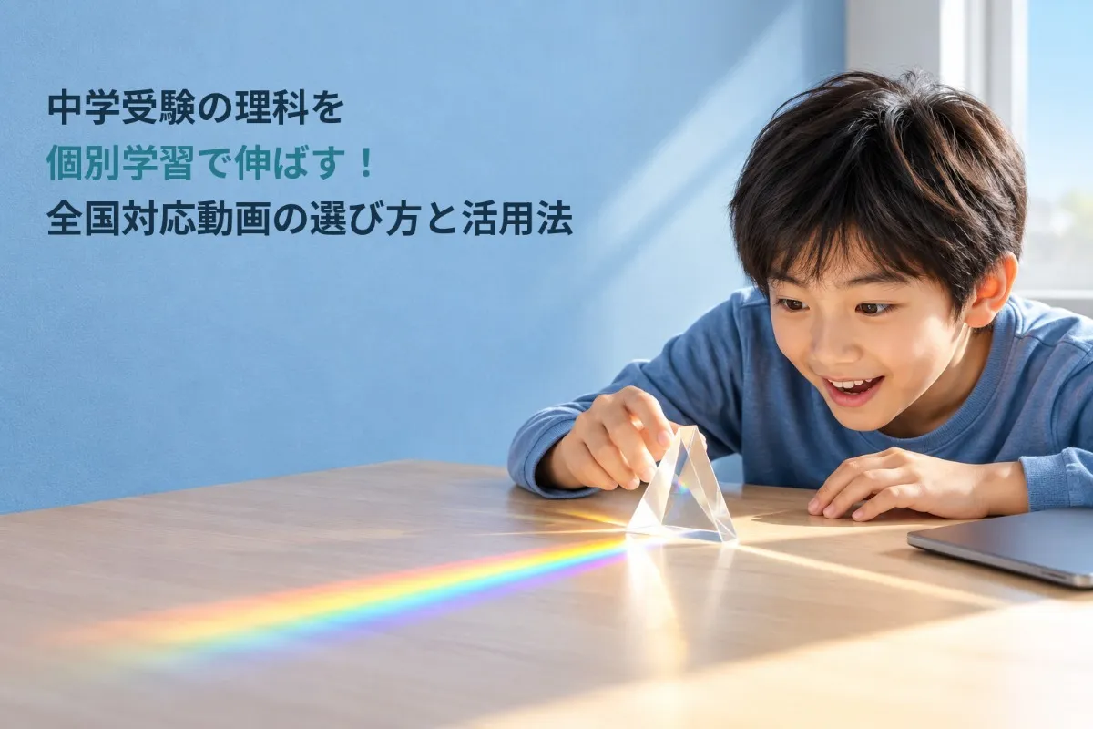 中学受験の理科を個別学習で伸ばす!全国対応動画の選び方と活用法